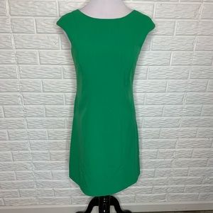 Vince Camuto Kelly Green Sheath Dress w/ Zip Back